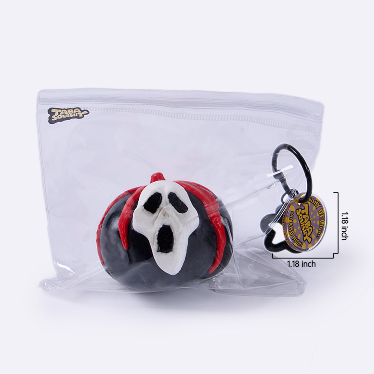 Bloody Ghost Face Pumpkin Taba Squishy