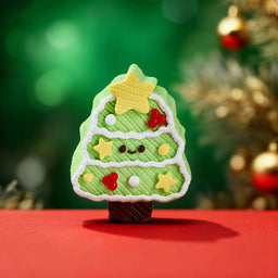 Knitted Cute Christmas Tree Taba Squishy