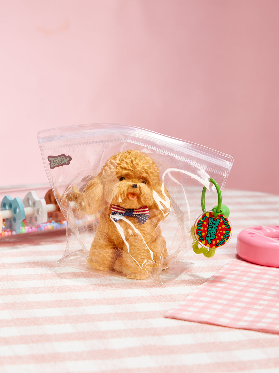 Flocked Poodle Dog Taba Squishy