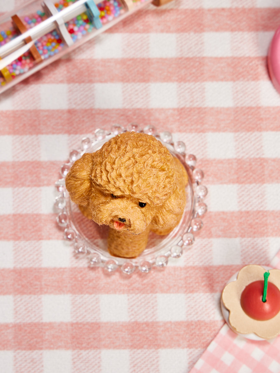 Flocked Poodle Dog Taba Squishy