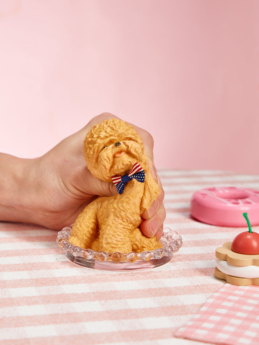 Flocked Poodle Dog Taba Squishy