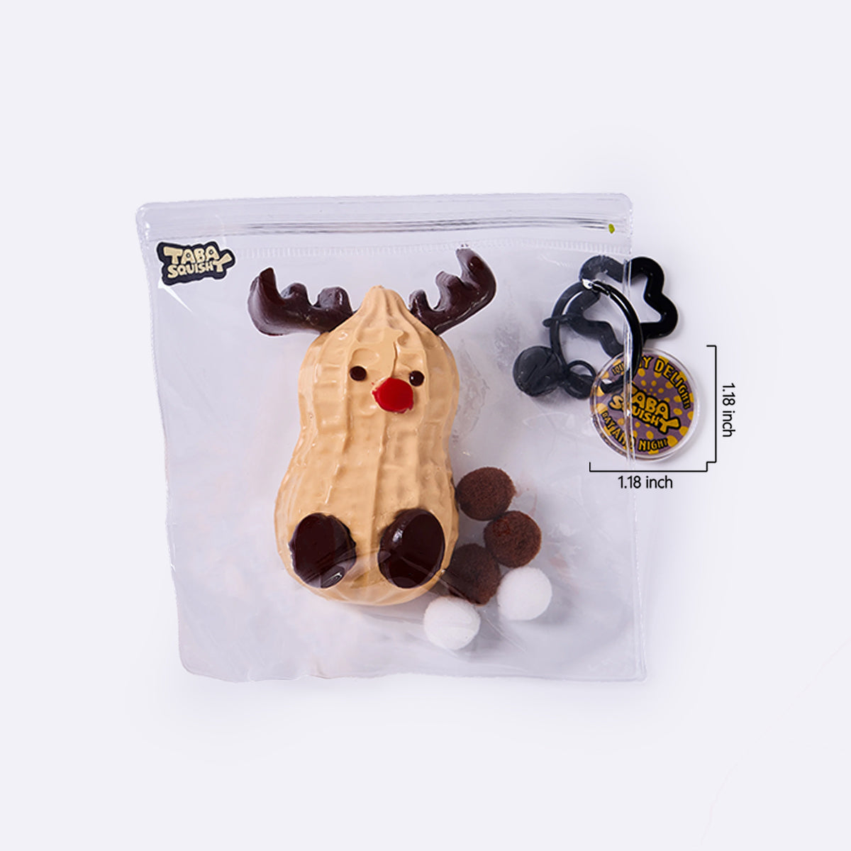 Peanut Xmas Elk Taba Squishy