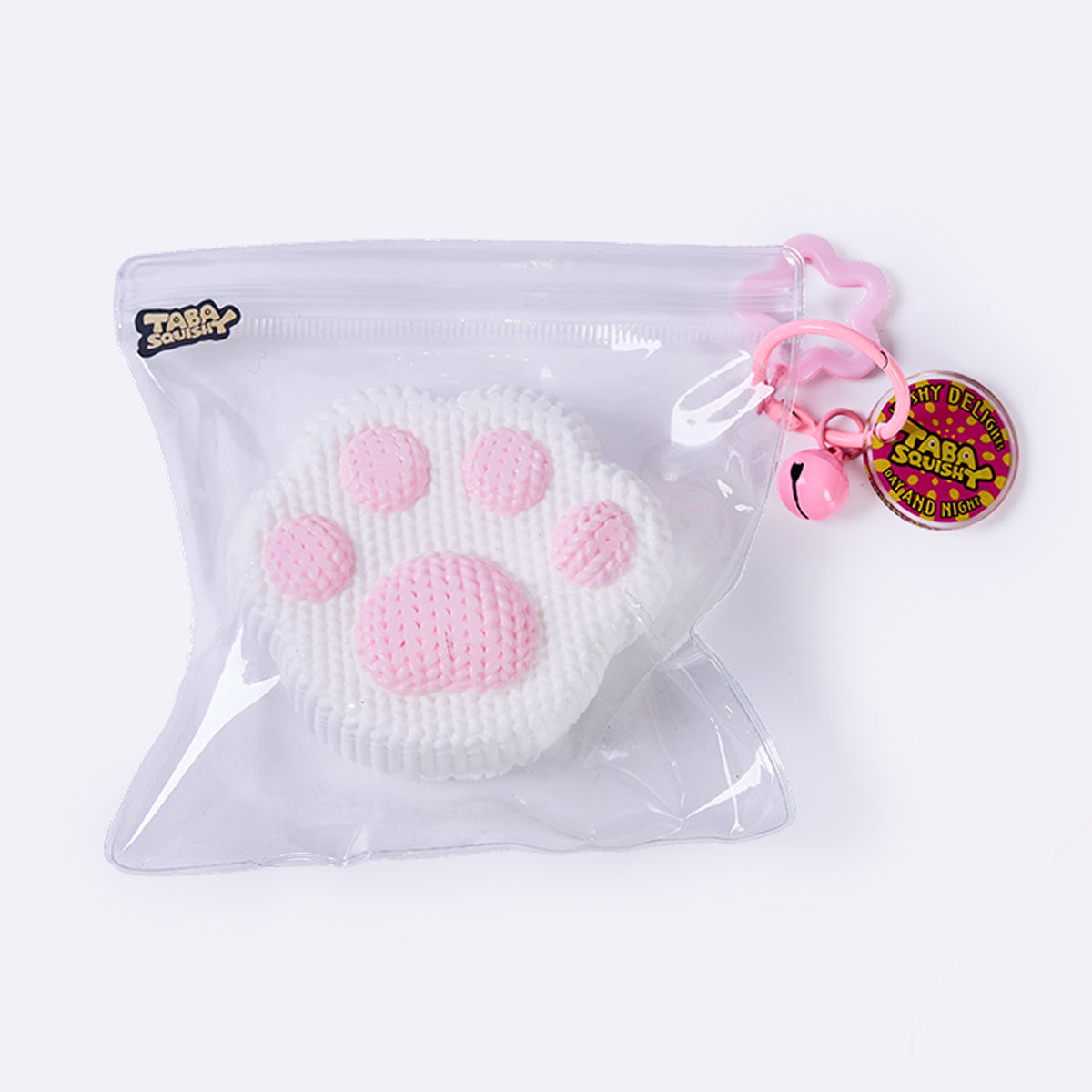 Knitted White-pink Paw