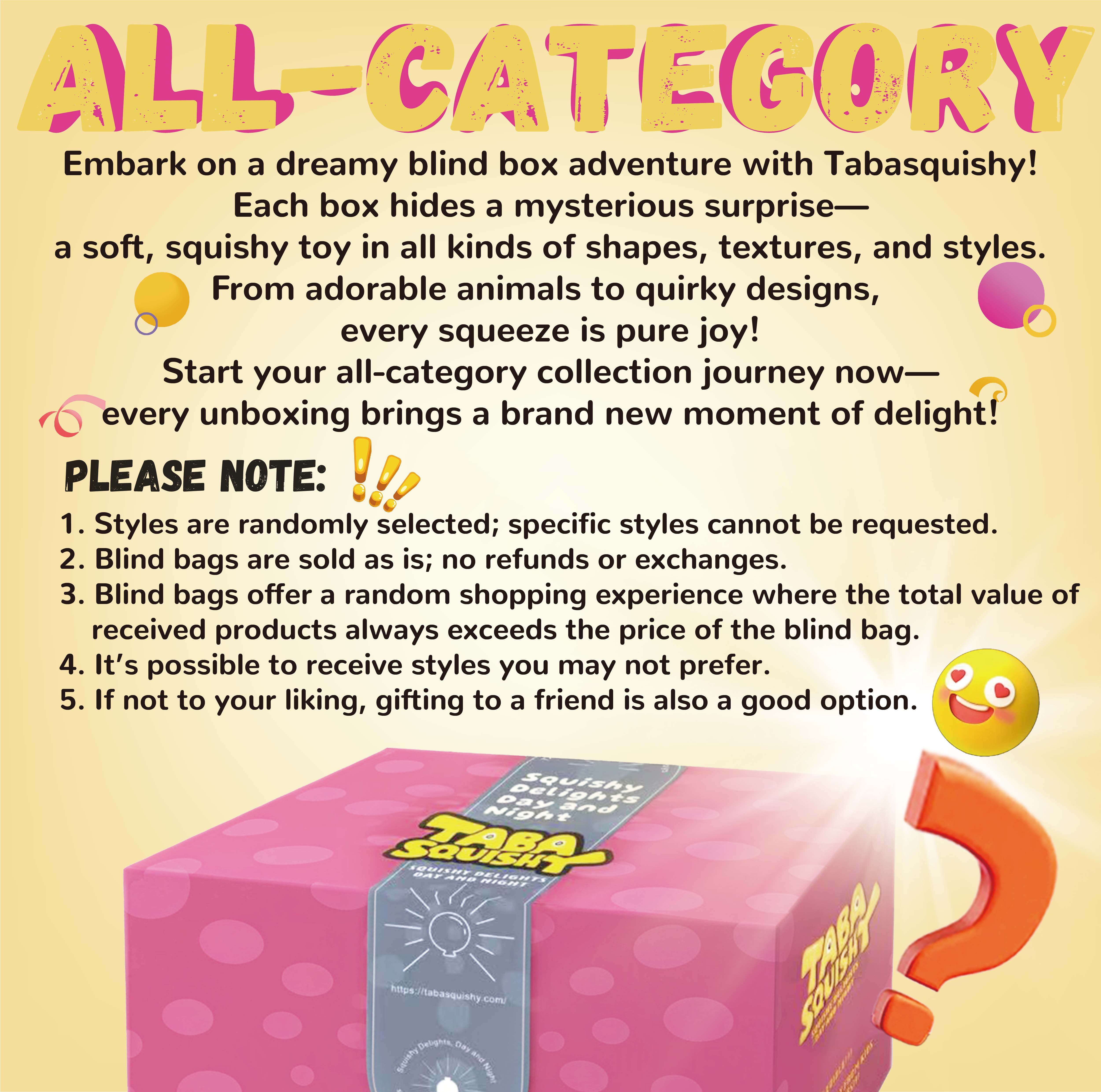 Random Blind Bag Taba Squishy