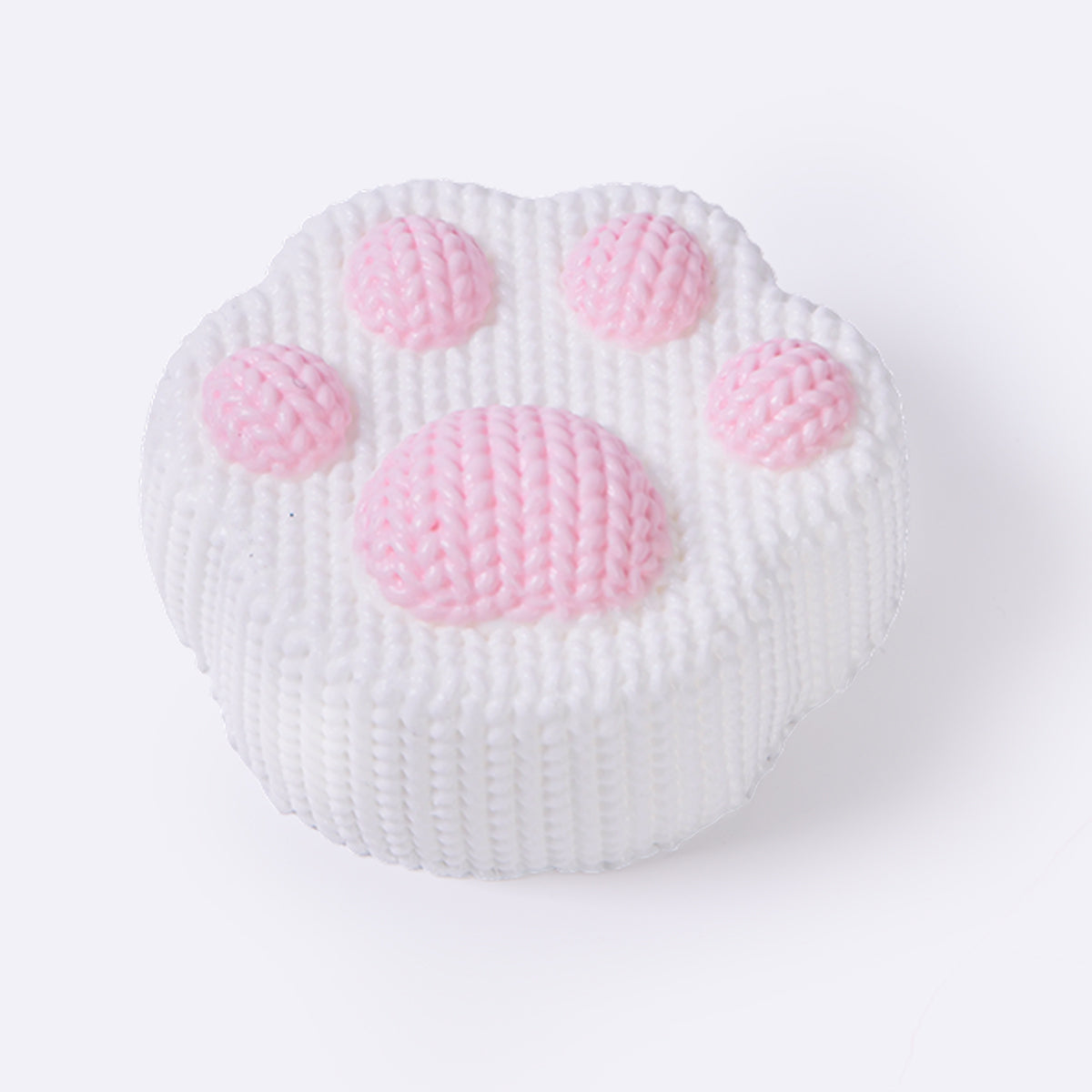 Knitted White-pink Paw