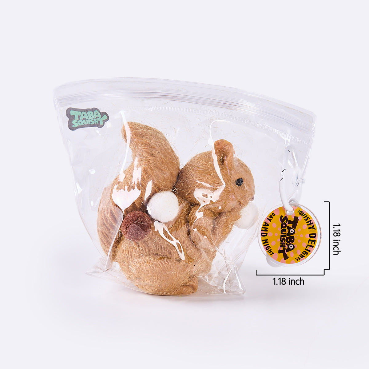 Flocked Squirrel Taba Squishy