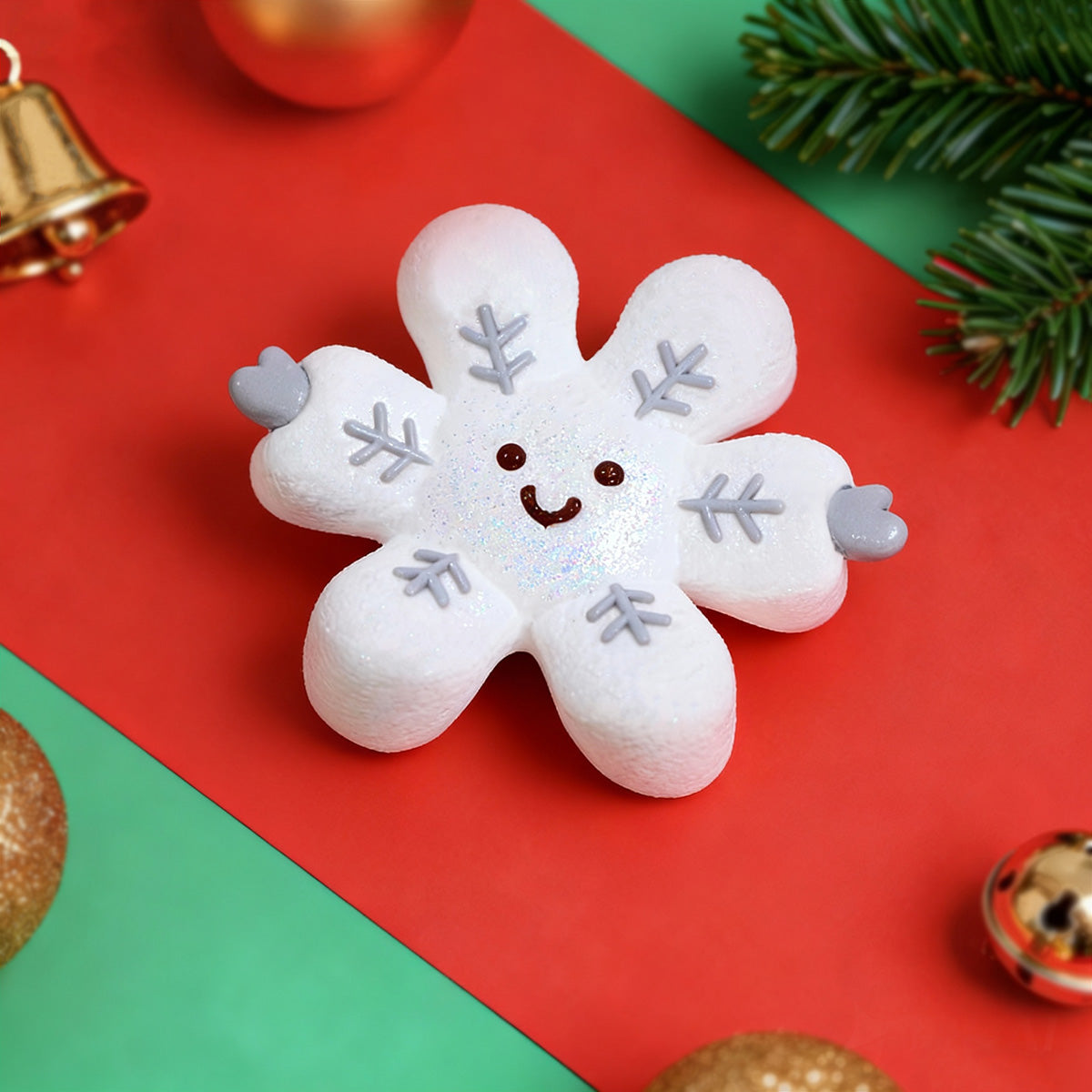 Cute Snowflake Taba Squishy