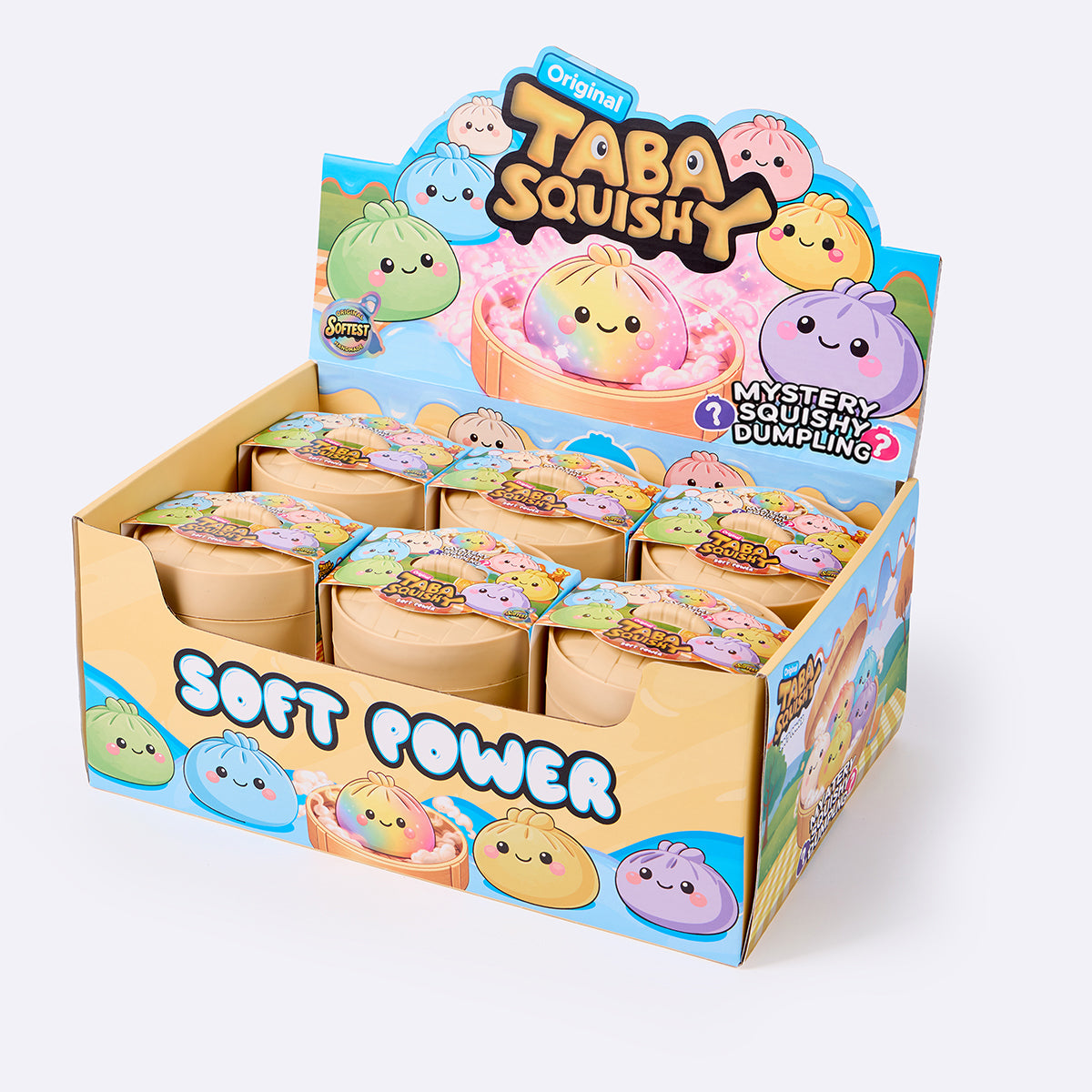 Mystery Animal Dumpling Squishy 12-Pack Display Box