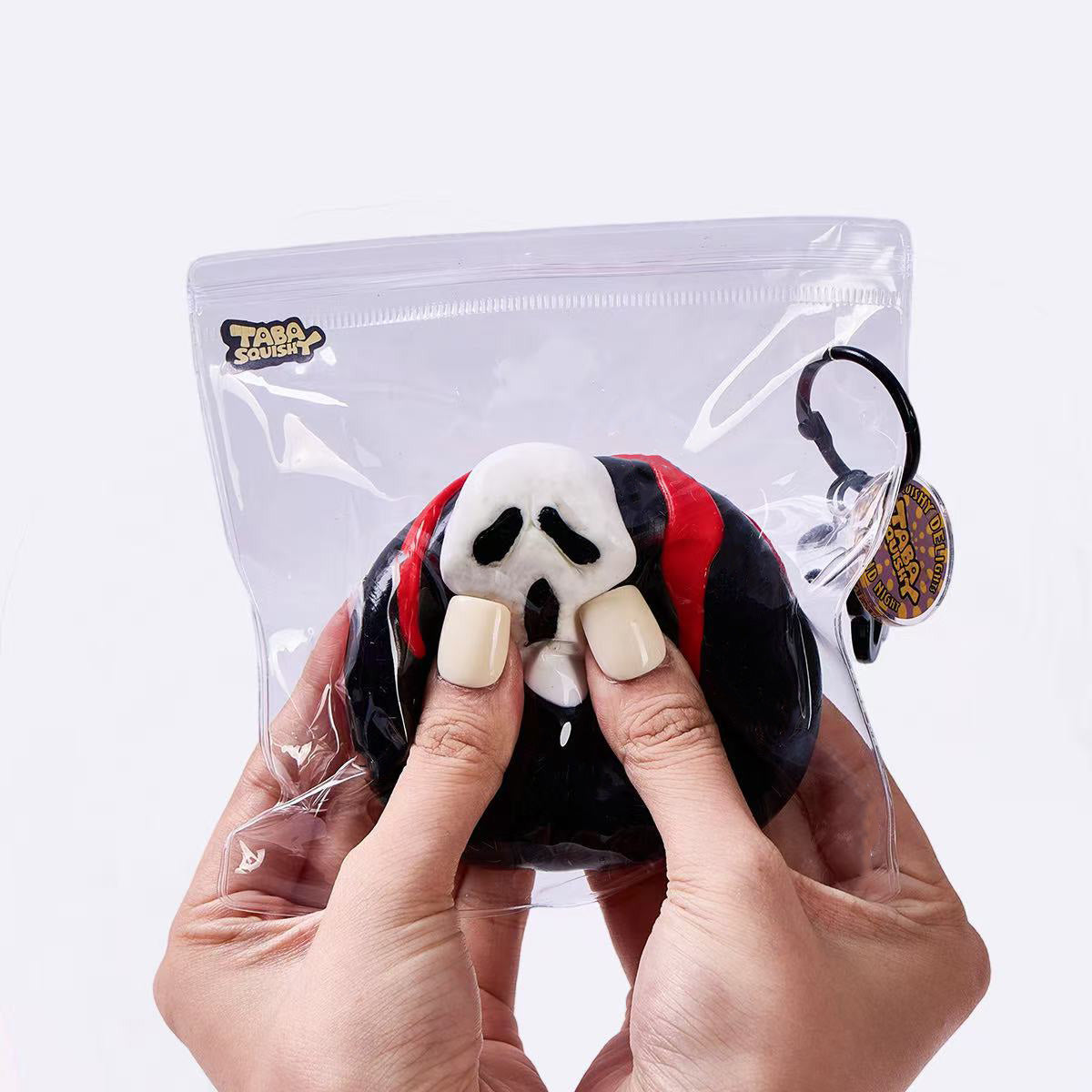 Bloody Ghost Face Pumpkin Taba Squishy