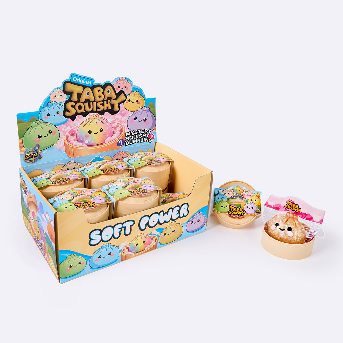 Mystery Animal Dumpling Squishy 12-Pack Display Box