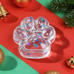 Blue Sprinkle Clear Paw Taba Squishy